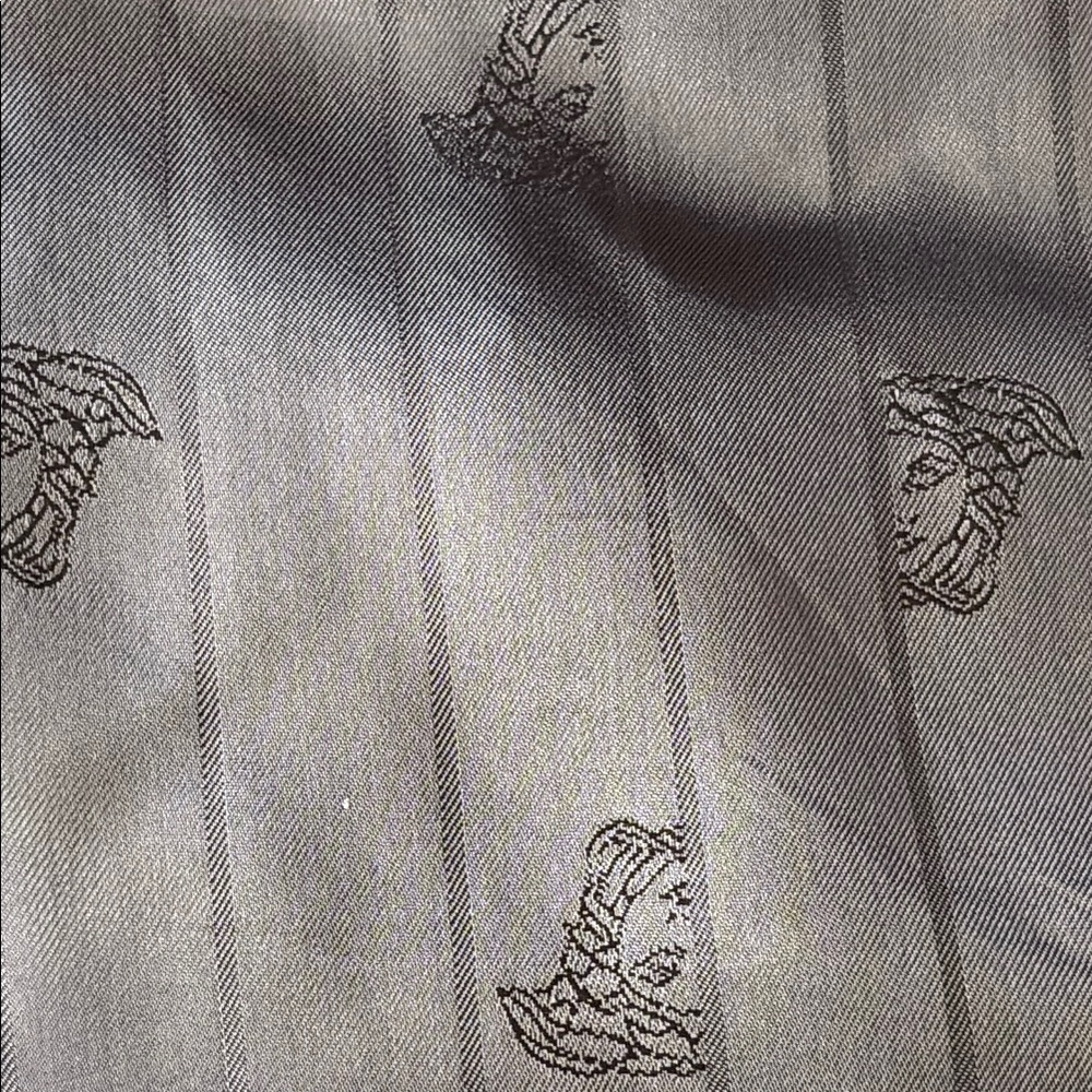 Versace Collection Single Breasted Wool/Silk Gray… - image 7